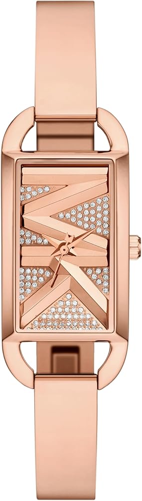 Michael Kors Empire Pavé Analog Rose Gold Dial Rose Gold Steel Strap Watch for Women - MK4858 Buy Now By Michael Kors