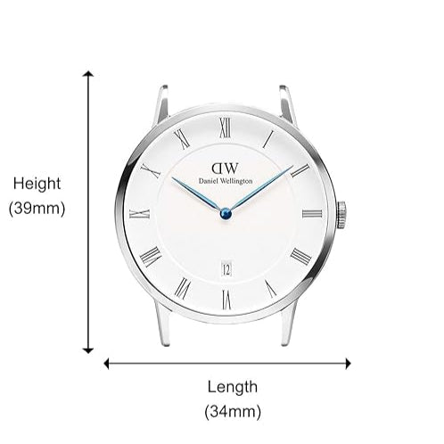 Daniel Wellington Dapper Somerset White Dial Blue Leather Strap Watch For Men - DW00100192 Buy Now By Daniel Wellington
