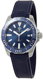 Tag Heuer Aquaracer Blue Dial Blue Rubber Strap Watch for Men - WAY111C.FT6155 Buy Now By Tag Heuer