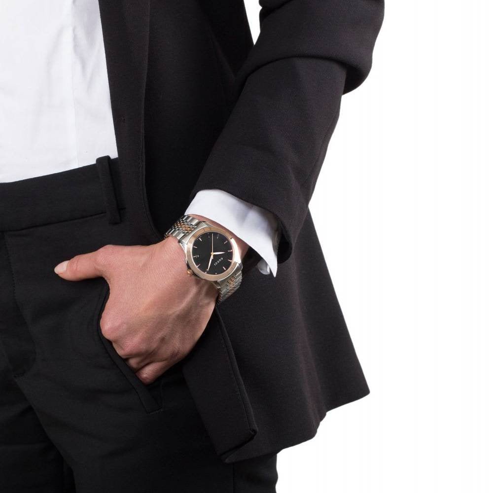Gucci G Timeless Black Dial Two Tone Steel Strap Watch For Women - YA126512 Buy Now By Gucci