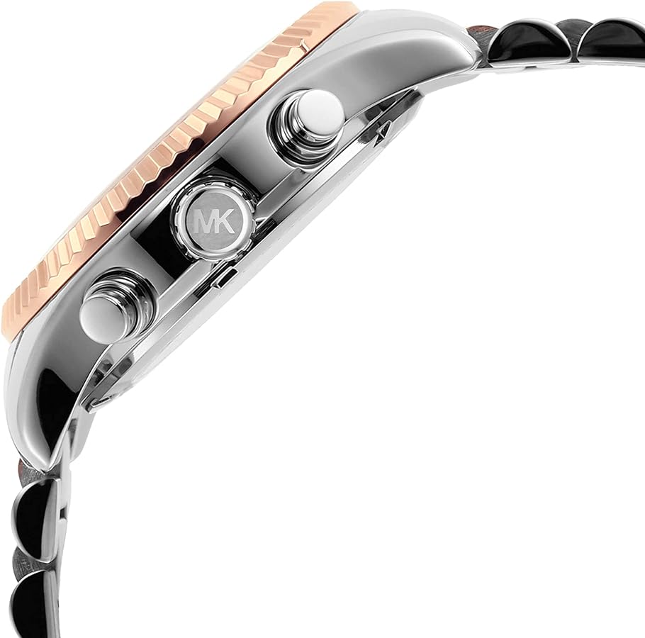 Michael Kors Lexington Chronograph Rose Gold Dial Two Tone Steel Strap Watch For Women - MK7219 Buy Now By Michael Kors