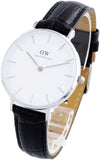 Daniel Wellington Classic Petite Reading White Dial Black Leather Strap Watch For Women - DW00100185 Buy Now By Daniel Wellington