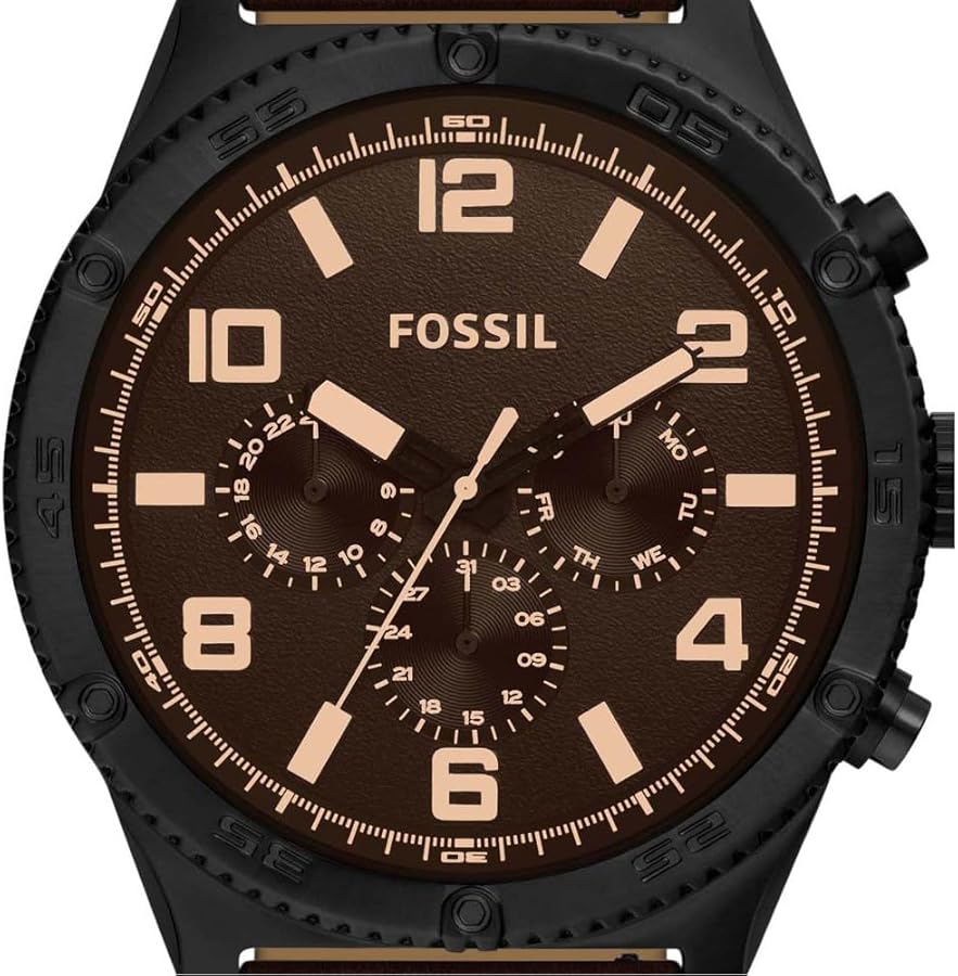 Fossil Brox Multifunction Brown Dial Brown Leather Strap Watch for Men - BQ2802 Buy Now By Fossil
