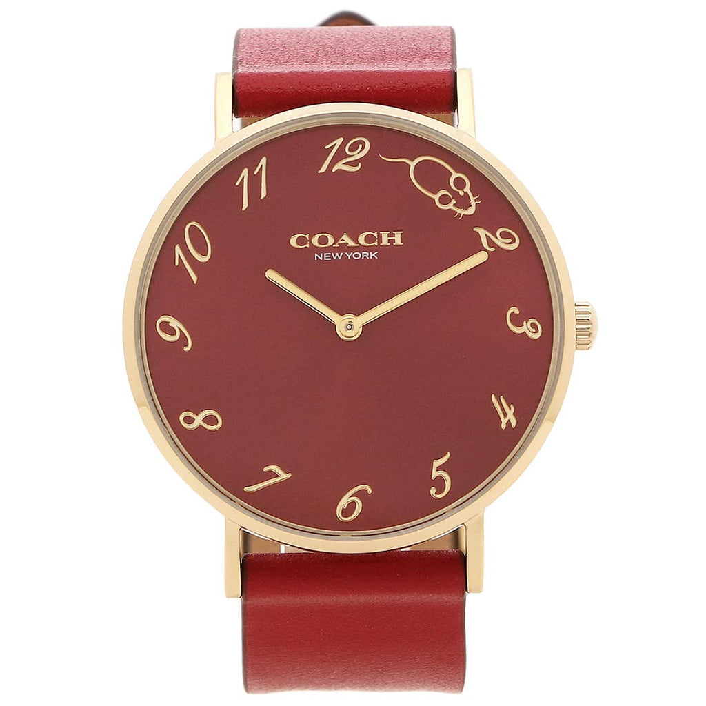 Coach Perry Red Dial Red Leather Strap Watch for Women - 14503852 Buy Now By Coach