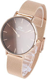 Daniel Wellington Petite Amber Brown Dial Rose Gold Mesh Strap Watch for Women - DW00100478 Buy Now By Daniel Wellington