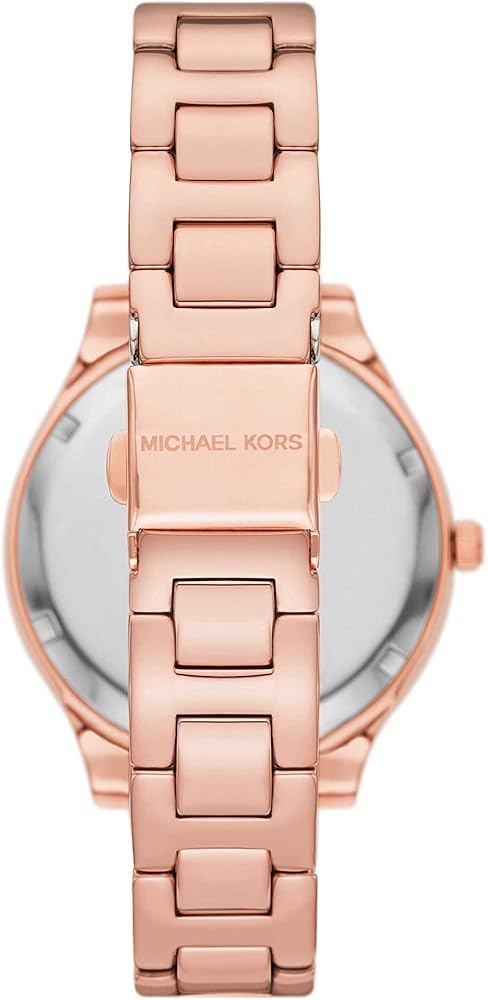 Michael Kors Lilane Quartz Rose Gold Dial Rose Gold Steel Strap Watch For Women - MK1068 Buy Now By Michael Kors