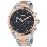 Hugo Boss Talent Black Dial Two Tone Steel Strap Watch for Men - 1513584 Buy Now By Hugo Boss