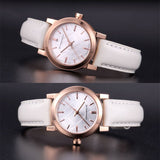 Burberry The City White Dial White Leather Strap Watch for Women - BU9209 Buy Now By Burberry