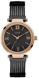 Guess Soho Diamonds Black Dial Black Mesh Bracelet Watch for Women - W0638L5 Buy Now By Guess