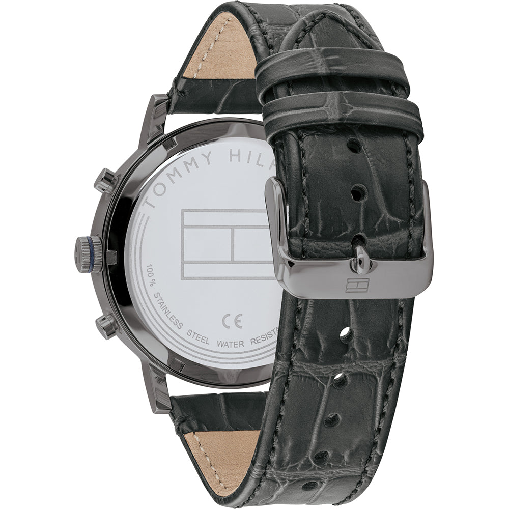 Tommy Hilfiger Evan Black Dial Black Leather Strap Watch for Men - 1710395 Buy Now By Tommy Hilfiger