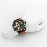 Diesel Mr Daddy 2.0 Chronograph Black Dial Brown Leather Strap Watch For Men - DZ7332 Buy Now By Diesel