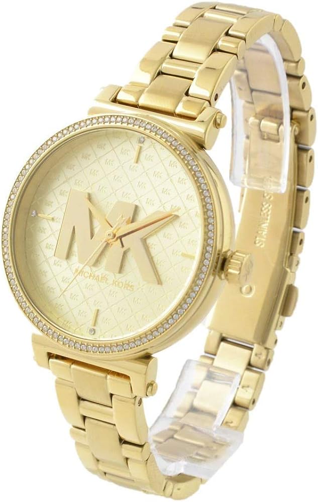 Michael Kors Sofie Quartz Gold Dial Gold Steel Strap Watch For Women - MK4334 Buy Now By Michael Kors