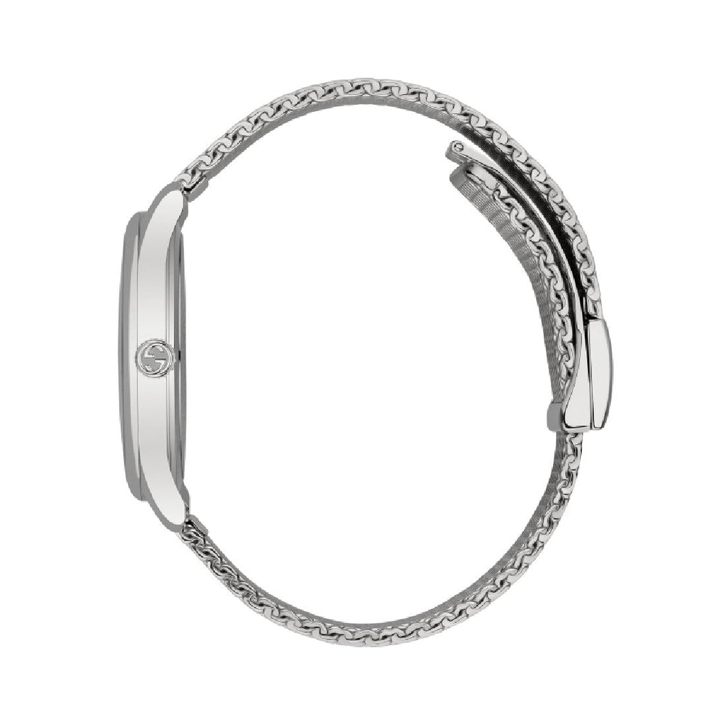 Gucci G-Timeless Motifs Moon Phase Blue Dial Silver Mesh Bracelet Watch For Men - YA126328 Buy Now By Gucci