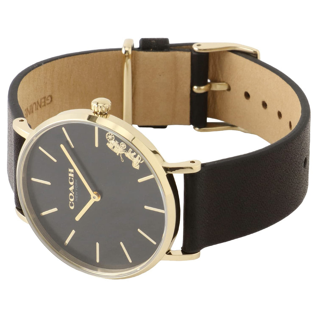 Coach Perry Black Dial Black Leather Strap Watch for Women - 14503333 Buy Now By Coach