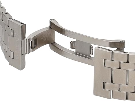 Gucci 25H Quartz Blue Dial Silver Steel Strap Unisex Watch - YA163408 Buy Now By Gucci