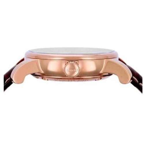 Mido Baroncelli III Automatic White Dial Brown Leather Strap Watch For Women - M7600.3.26.8 Buy Now By Mido