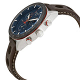 Tissot PRS 516 Chronograph Blue Dial Brown Leather Strap Watch For Men - T100.417.16.041.00 Buy Now By Tissot