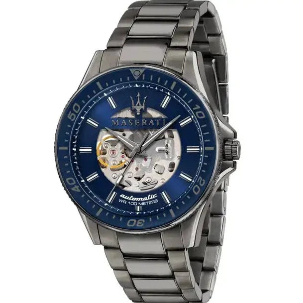 Maserati SFIDA Automatic Blue Dial Silver Steel Strap Watch For Men - R8823140001 Buy Now By Maserati