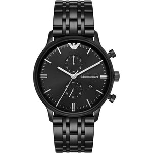 Emporio Armani Chronograph Black Dial Black Steel Strap Watch For Men - AR1934 Buy Now By Emporio Armani