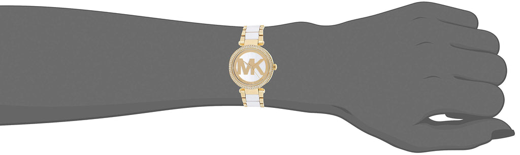 Michael Kors Parker White Dial Two Tone Steel Strap Watch for Women - MK6313 Buy Now By Michael Kors