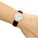 Tissot Carson Premium Lady Silver Dial Brown Leather Strap Watch For Women - T122.210.36.033.00 Buy Now By Tissot