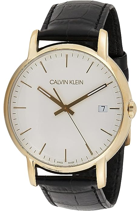 Calvin Klein City Silver Dial Black Leather Strap Watch for Men - K2G21520 Buy Now By Calvin Klein