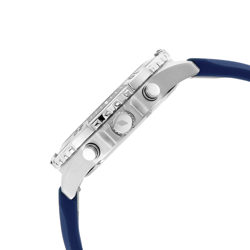 Fossil Garrett Chronograph Blue Dial Blue Rubber Strap Watch for Men - FS5709 Buy Now By Fossil