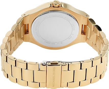 Michael Kors Lennox Three Hand Crystals White Dial Gold Steel Strap Watch For Women - MK6991 Buy Now By Michael Kors