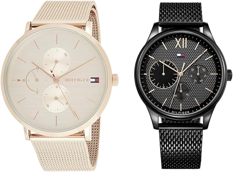 Tommy Hilfiger Jenna Quartz Rose Gold Dial Rose Gold Mesh Bracelet Watch For Women - 1781944 Buy Now By Tommy Hilfiger