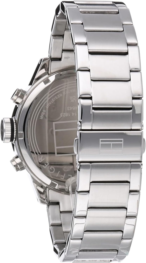 Tommy Hilfiger Cool Sport Multifunction Black Dial Silver Steel Strap Watch for Men - 1791141 Buy Now By Tommy Hilfiger