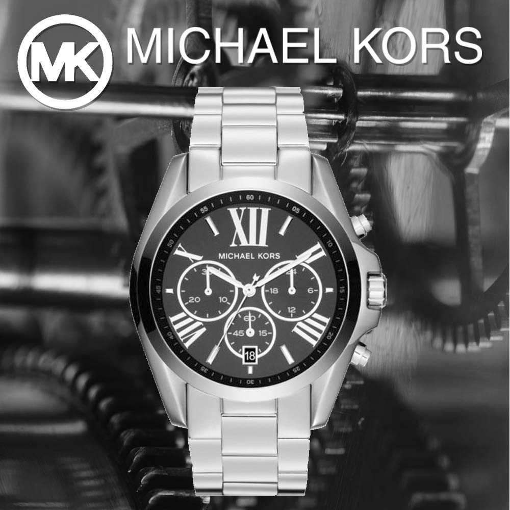Michael Kors Bradshaw Black Dial Silver Steel Strap Watch for Men - MK5705 Buy Now By Michael Kors