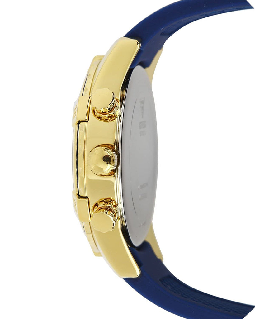 Guess Catalina Blue Gold Tone Blue Silicone Strap Watch For Women - W0562L2 Buy Now By Guess