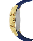 Guess Catalina Blue Gold Tone Blue Silicone Strap Watch For Women - W0562L2 Buy Now By Guess