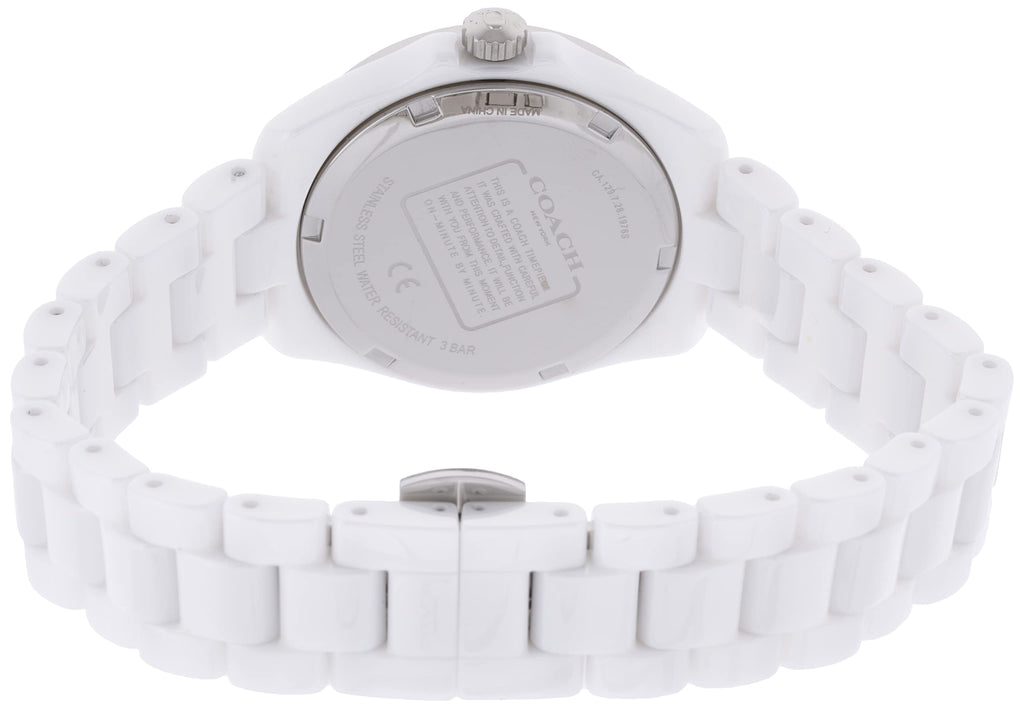 Coach Preston Mother of Pearl Dial White Steel Strap Watch for Women - 14503661 Buy Now By Coach