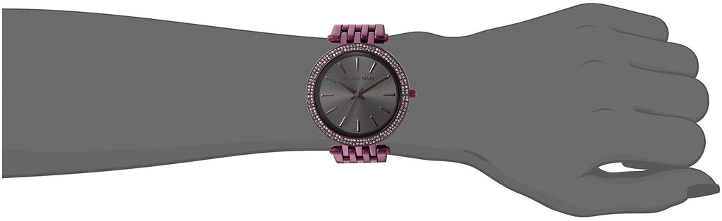Michael Kors Darci Black Dial Purple Steel Strap Watch for Women - MK3554 Buy Now By Michael Kors
