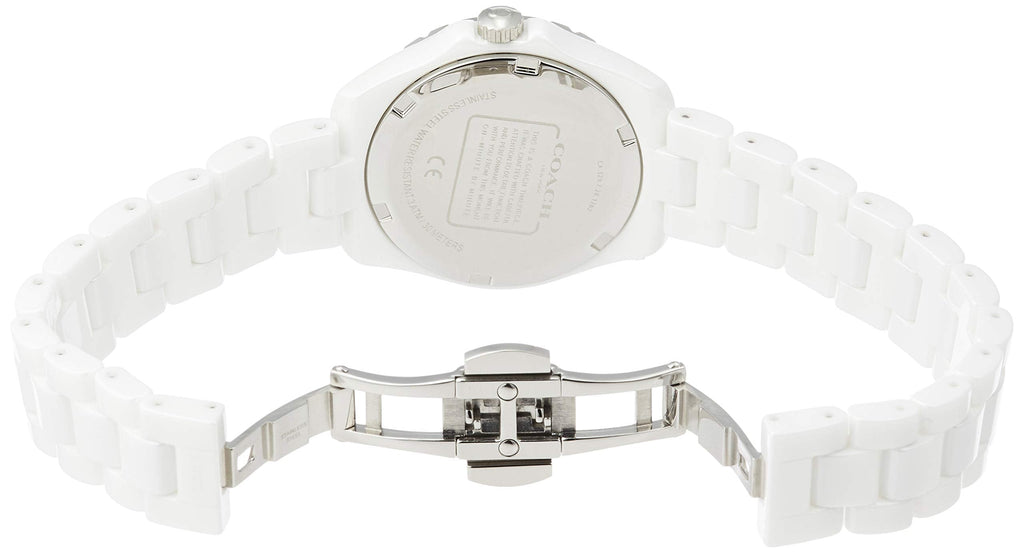Coach Preston White Dial White Steel Strap Watch for Women - 14503462 Buy Now By Coach