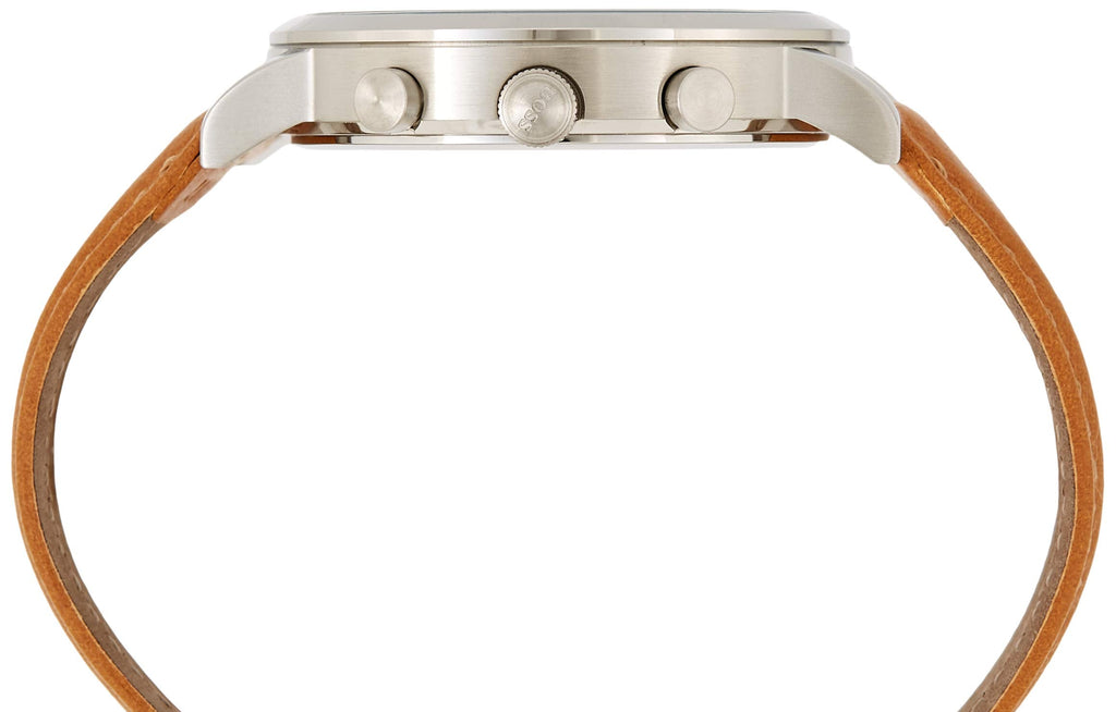 Hugo Boss Spirit Grey Dial Brown Leather Strap Watch for Men - 1513691 Buy Now By Hugo Boss