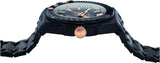 Versace Chain Reaction Quartz Black Dial Black Steel Strap Watch for Men - VEDY00719 Buy Now By Versace