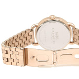 Coach Delancey White Dial Rose Gold Steel Strap Watch for Women - 14502811 Buy Now By Coach