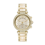 Michael Kors Parker Chronograph Gold Dial Gold Steel Strap Watch For Women - MK6831 Buy Now By Michael Kors