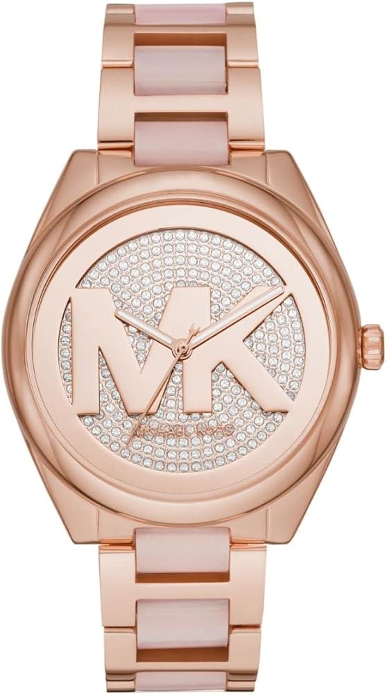 Michael Kors Janelle Three Hand Rose Gold Dial Two Tone Steel Strap Watch For Women - MK7089 Buy Now By Michael Kors