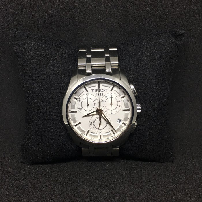 Tissot Couturier Chronograph White Dial Silver Steel Strap Watch For Men - T035.617.11.031.00 Buy Now By Tissot