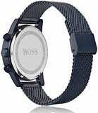Hugo Boss Navigator Chronograph Blue Dial Blue Mesh Bracelet Watch for Men - 1513538 Buy Now By Hugo Boss