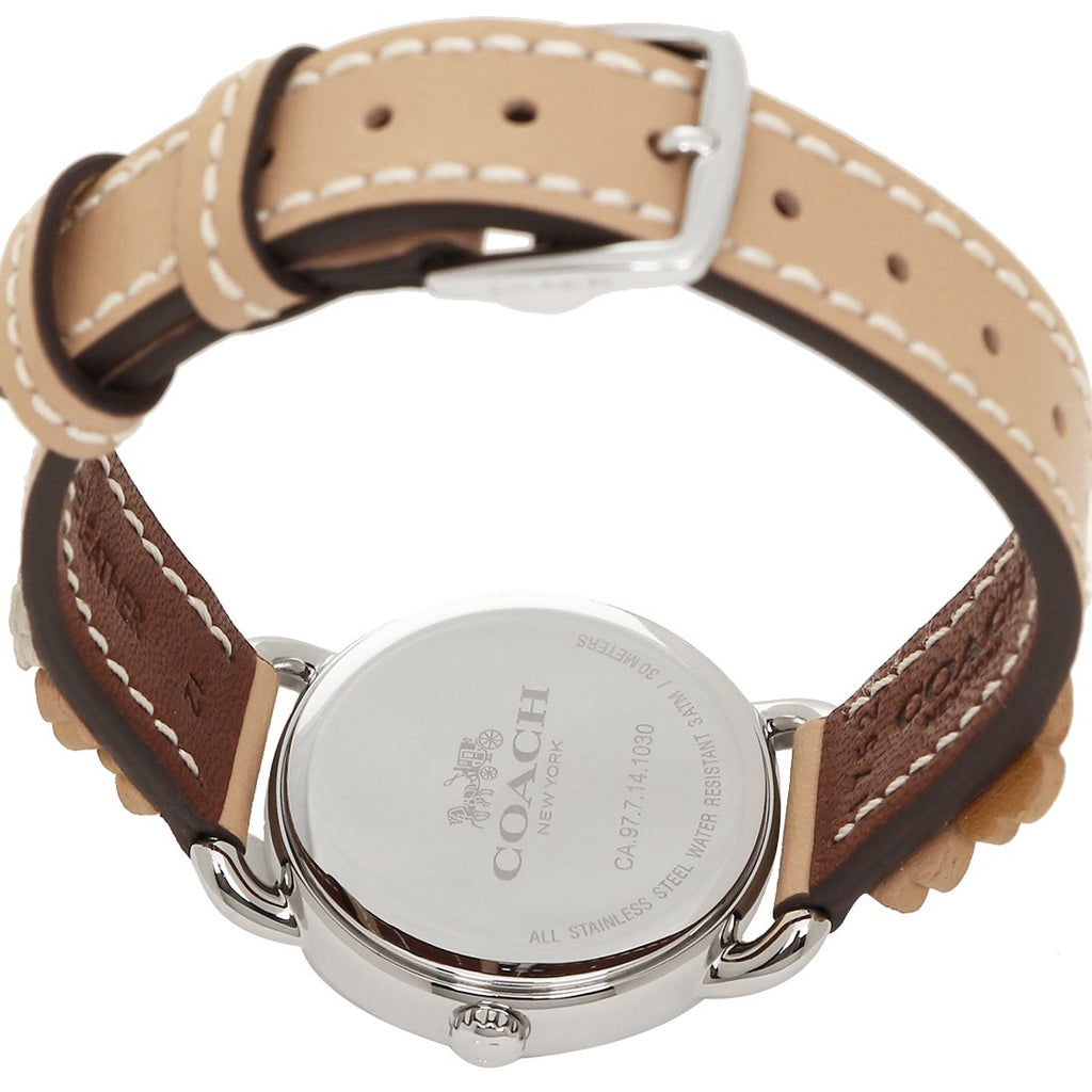 Coach Perry White Dial Brown Floral Leather Strap Watch for Women - 14502873 Buy Now By Coach