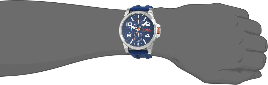 Hugo Boss Detroit Quartz Blue Dial Blue Silicone Strap Watch For Men - 1550008 Buy Now By Hugo Boss