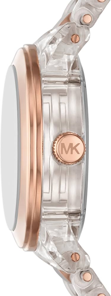Michael Kors Runway Analog Crystals Rose Gold Dial Two Tone Steel Strap Watch for Women - MK7355 Buy Now By Michael Kors