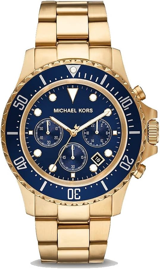 Michael Kors Everest Chronograph Blue Dial Two Tone Steel Strap Watch For Men - MK8978 Buy Now By Michael Kors