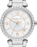 Michael Kors Parker Three Hand Mother of Pearl White Dial Silver Steel Strap Watch For Women - MK4694 Buy Now By Michael Kors