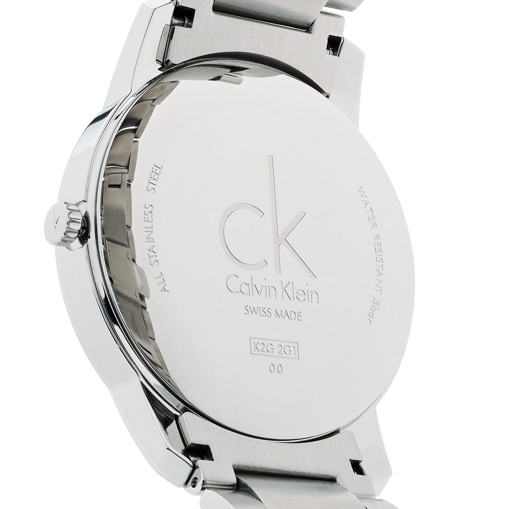 Calvin Klein City Blue Dial Silver Steel Strap Watch for Men - K2G2G14N Buy Now By Calvin Klein