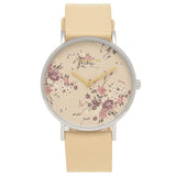 Coach Perry Beige Floral Dial Beige Leather Strap Watch for Women - 14503293 Buy Now By Coach